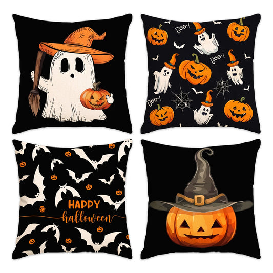 1pc/4pcs Halloween decoration pillow cover