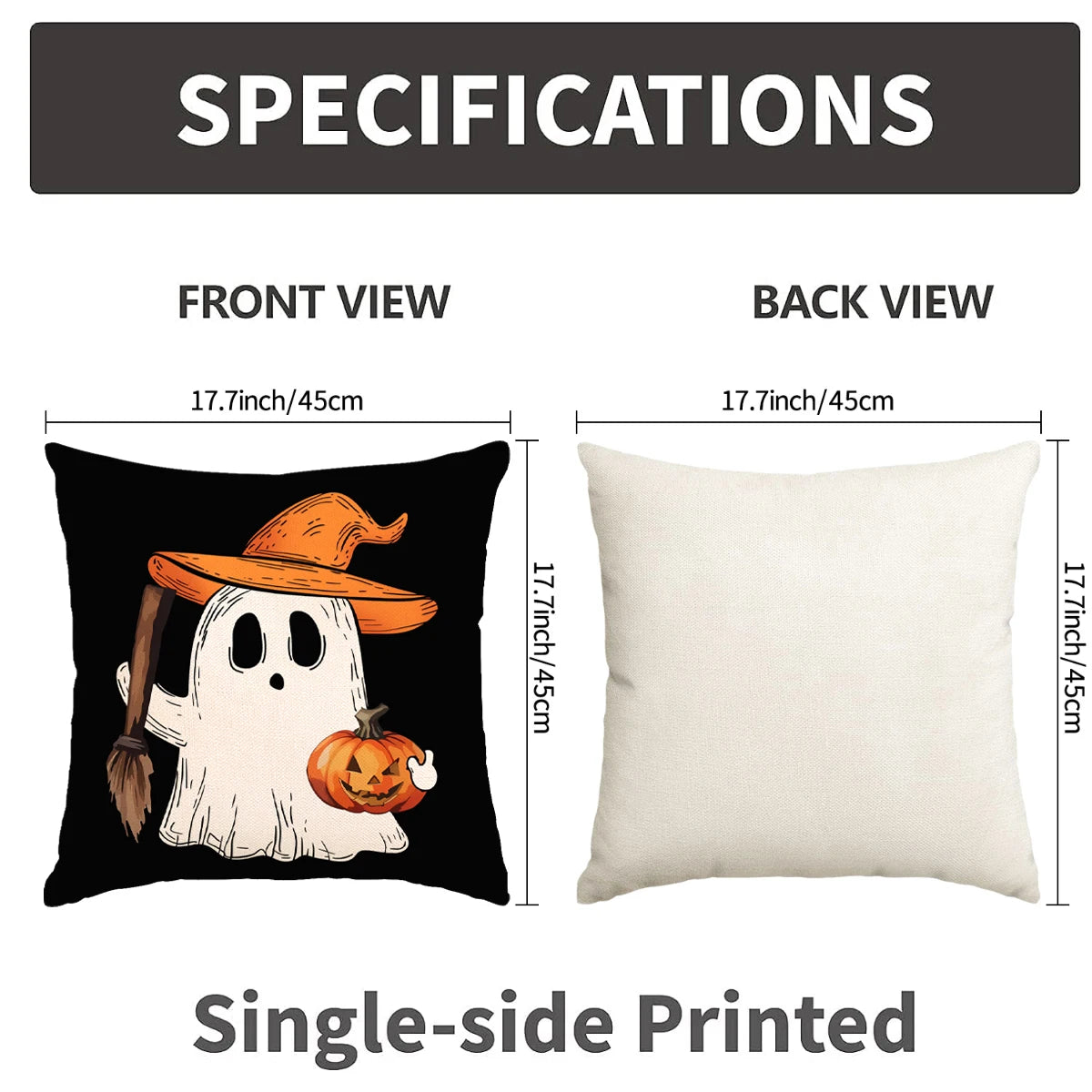 1pc/4pcs Halloween decoration pillow cover