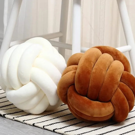 Soft Knot Ball Pillows